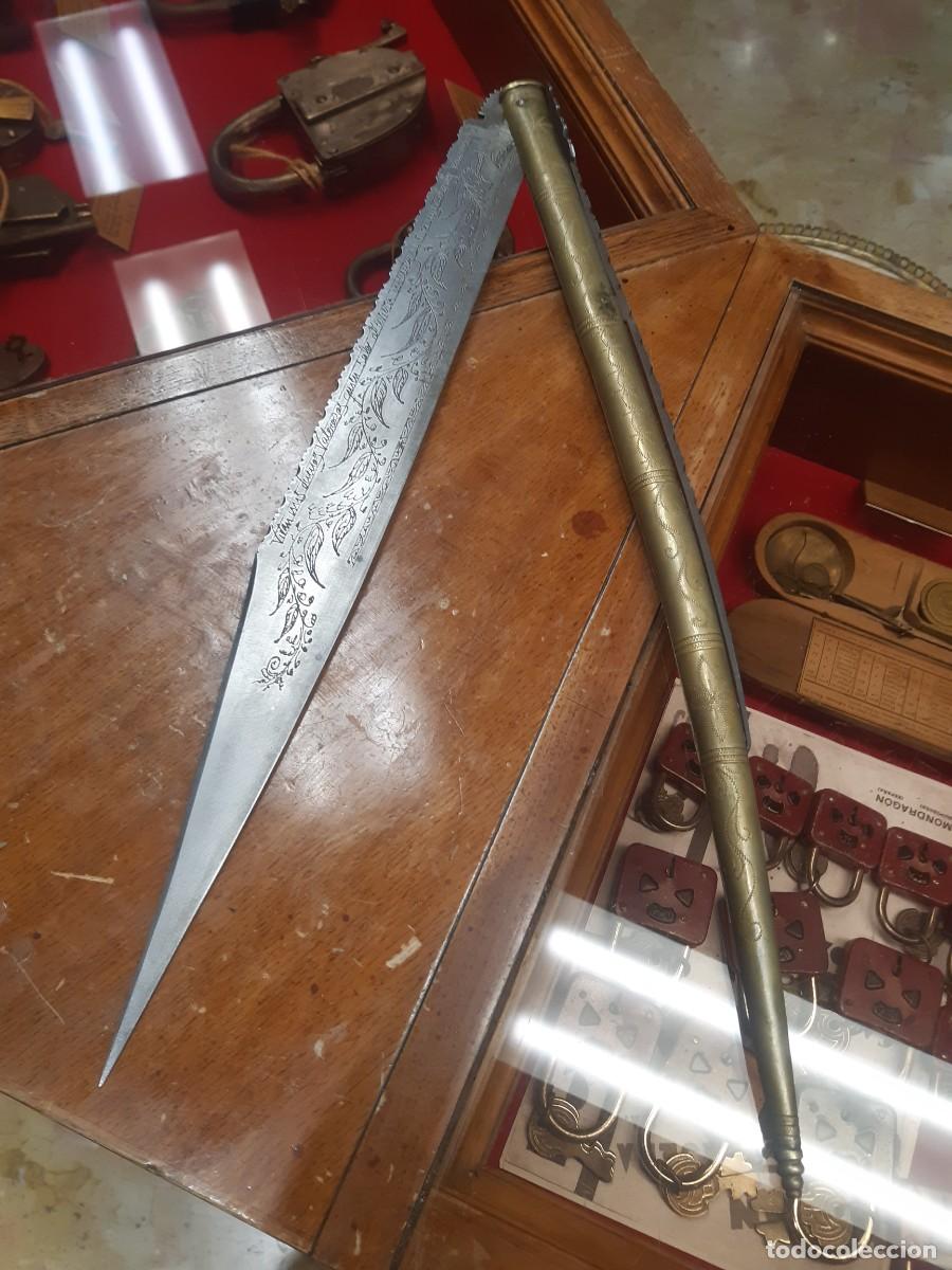 Militaria: NAVAJA SANTACRUCE&Ntilde;A O MUDELANA. 100 CM. ABIERTA