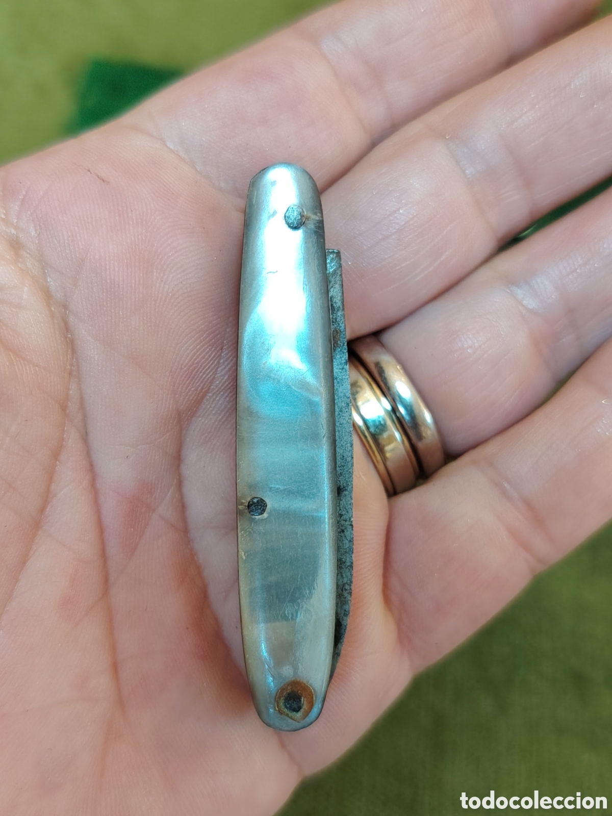 Militaria: ANTIGUA NAVAJA DE BOLSILLO - Foto 2