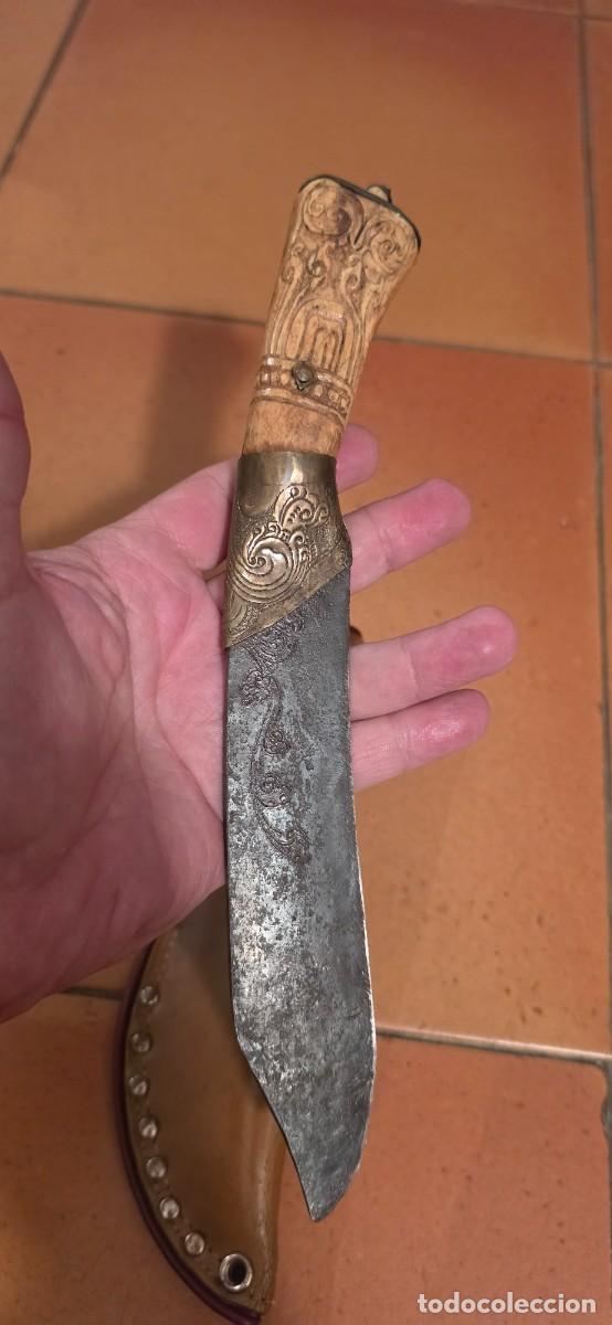 Militaria: Muy especial Piha Kaetta Ceylan cuchillo muy antiguo