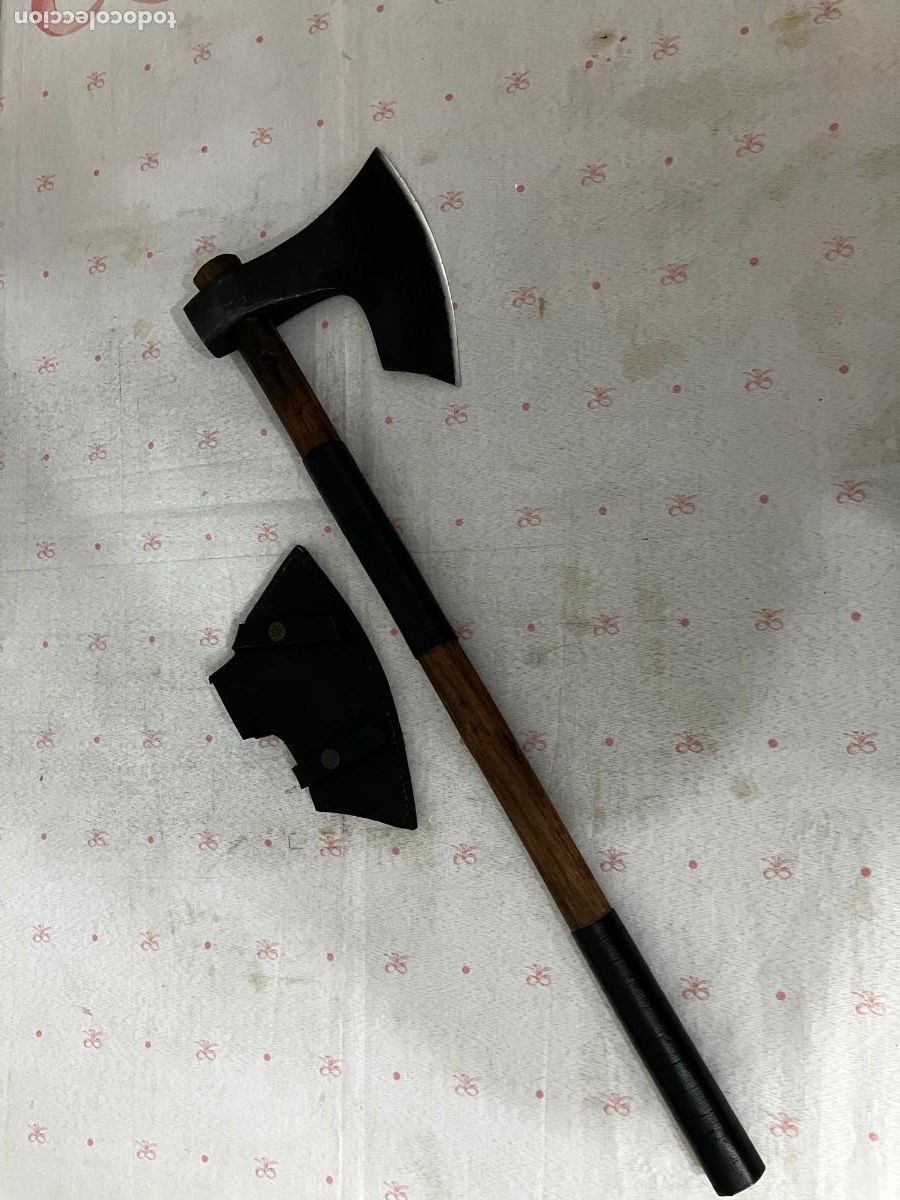 Military Antiques: HACHA VIKINGA OPERATIVA DE FORJA + MILITAR + ALTA CALIDAD + ENVIO INCLUIDO