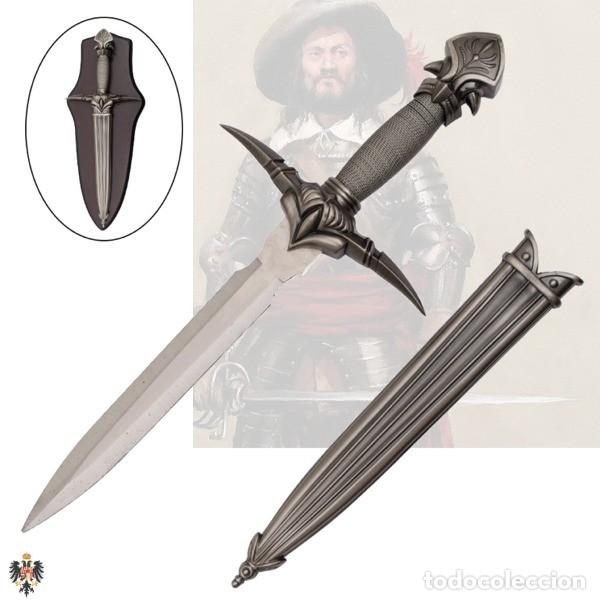 Militaria: PU&Ntilde;AL DAGA TERCIO FLANDES + S&Ograve;PORTE 35 CMS