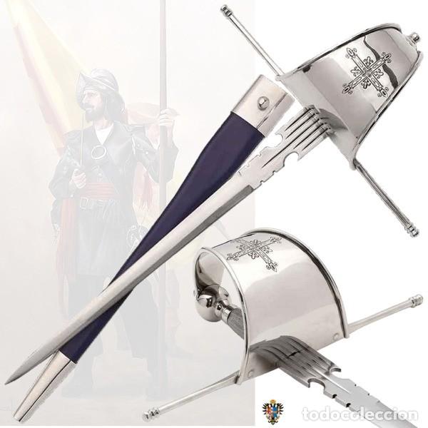 Militaria: DAGA MANO IZQUIERDA VIZCAINA TERCIO + FUNDA, 57,5 CMS