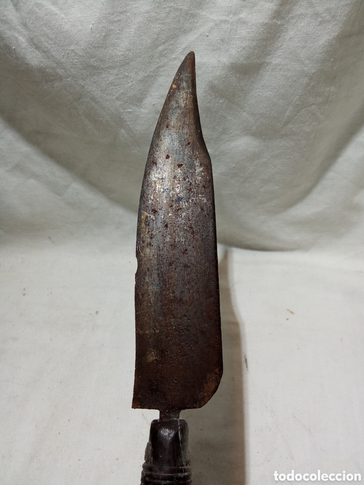 Militaria: BONITO PU&Ntilde;AL CON MANGO DE MADERA - Foto 2