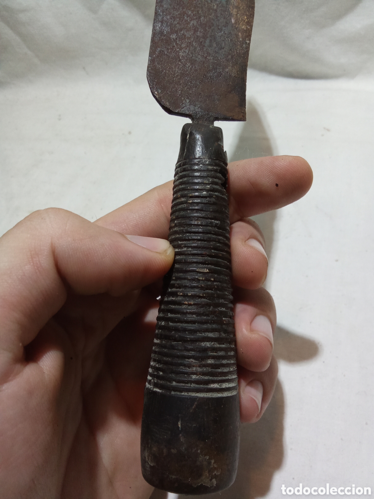 Militaria: BONITO PU&Ntilde;AL CON MANGO DE MADERA - Foto 4