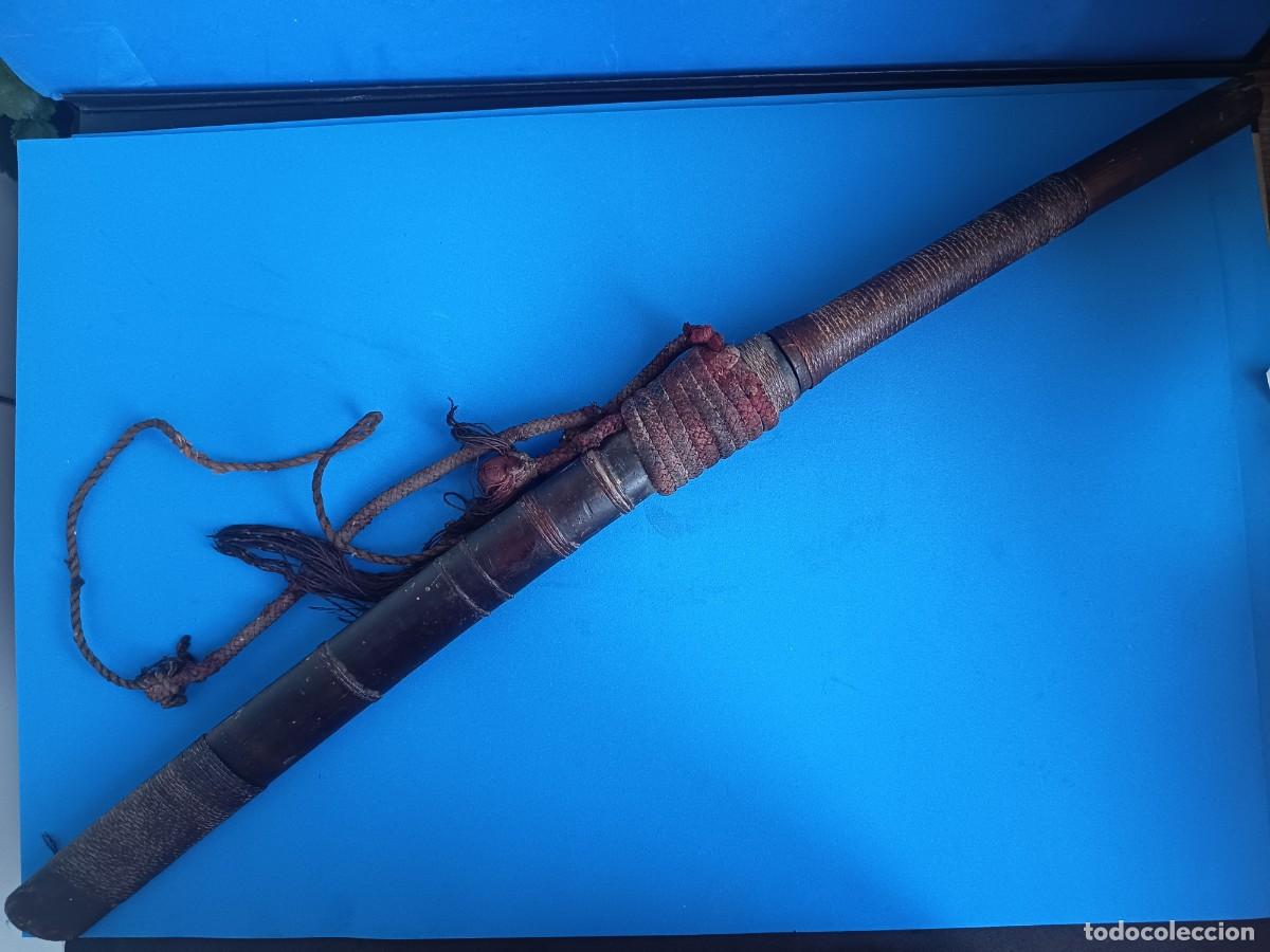 Militaria: Antigua espada dha de birmania
