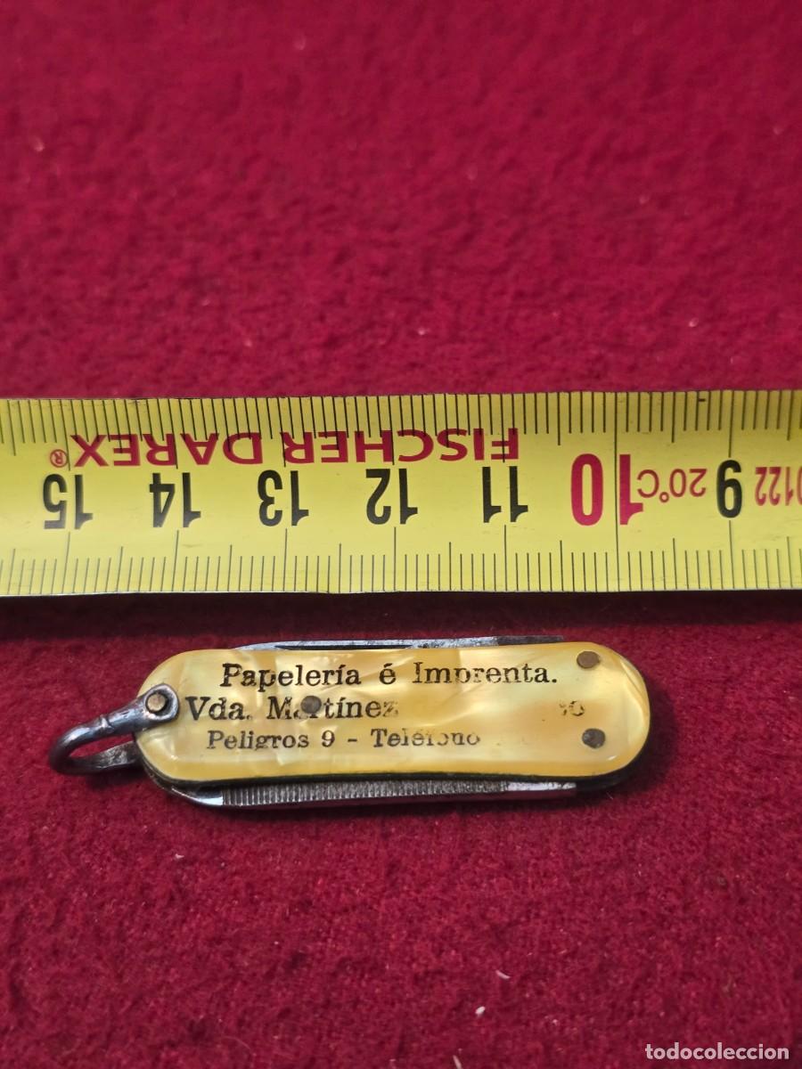 Militaria: PEQUE&Ntilde;A NAVAJA DOBLE CON PUBLICIDAD