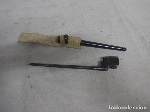 Militaria: Antigua bayoneta inglesa MKII con marcaje de 1944, original de II Guerra Mundial, Gran Breta&ntilde;a