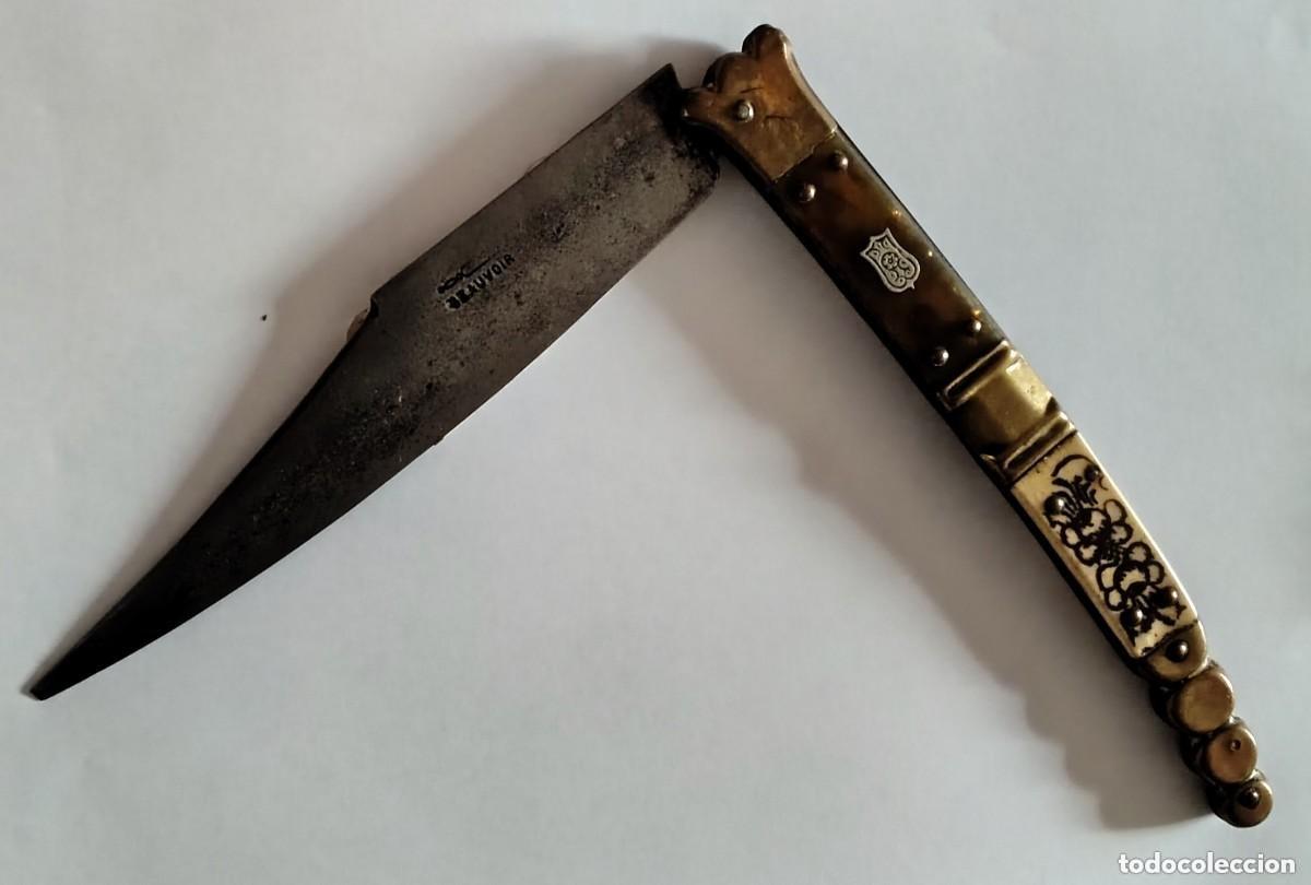 Militaria: Navaja de Chatellerault, siglo XIX, Medidas 37 cm