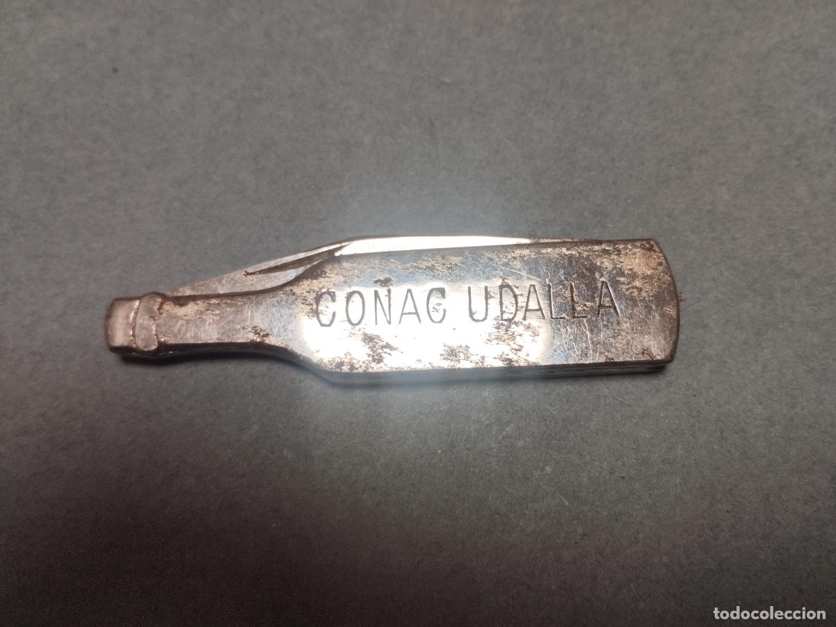 Militaria: BZB 52 PEQUE&Ntilde;A NAVAJA PUBLICDAD CO&Ntilde;AC UDALLA. SANTANDER. VER FOTOS. 6,5 CM CERRADA Y 11,5 CM ABIERTA