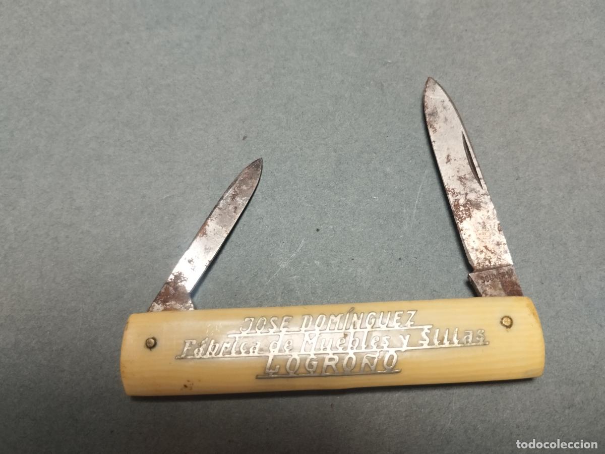 Militaria: BZB 51 NAVAJA DE PUBLICIDAD JOSE DOMINGUEZ. FABRICA DE MUEBLES Y SILLAS. LOGRO&Ntilde;O
