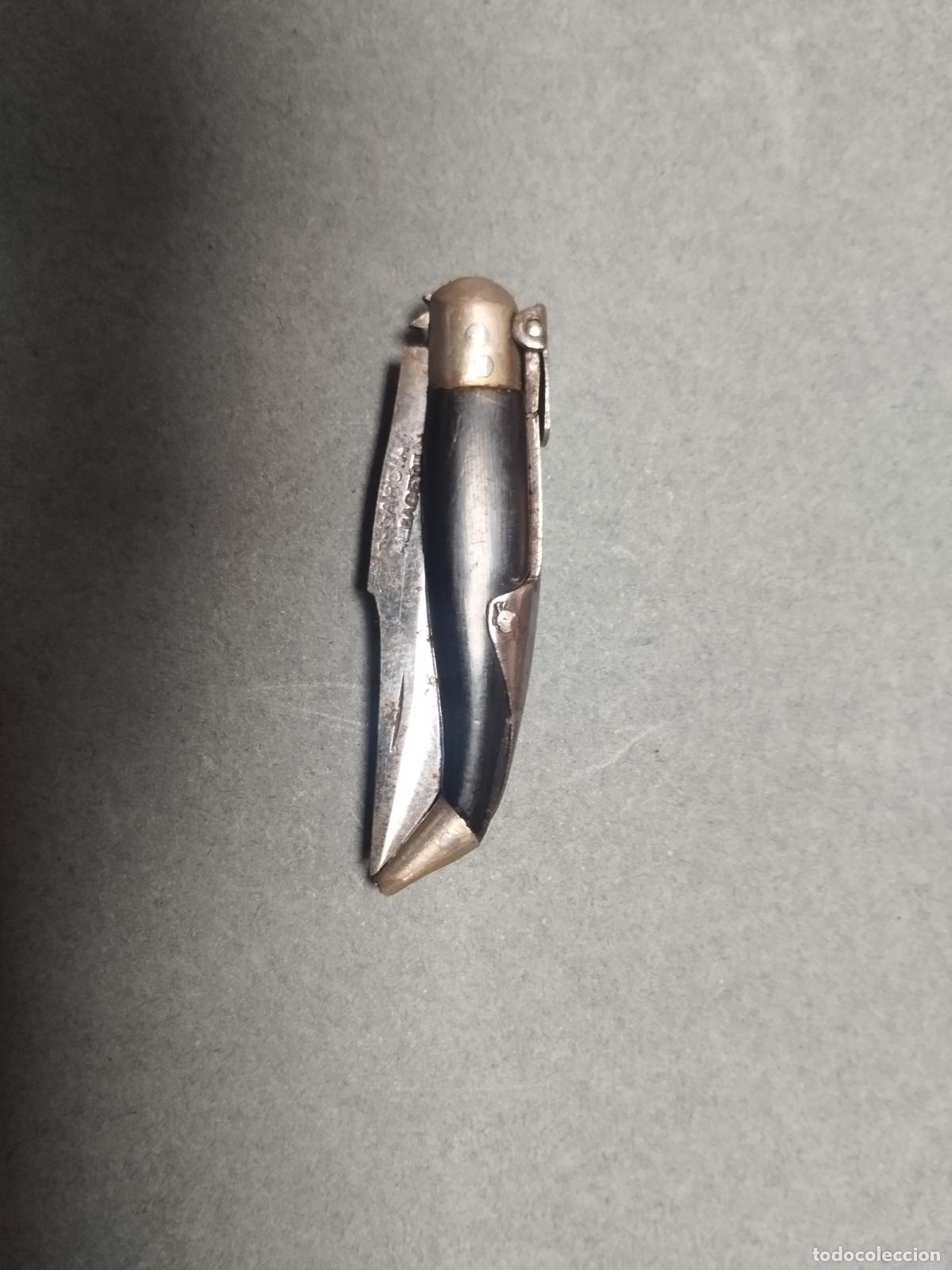 Militaria: BZB 37 PEQUE&Ntilde;A NAVAJA DE 5 MUELLES. ALBACETE. MEDIDAS APROX. 9,5 CM ABIERTA Y 4 CM HOJA
