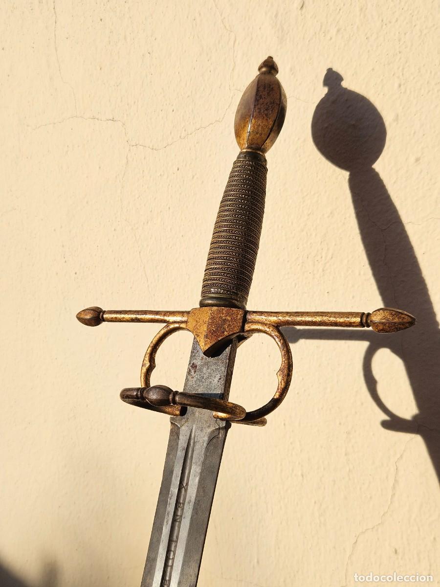 Militaria: ANTIGUA ESPADA ROPERA DE LAZO, X EN TOLEDO X, 101 CM