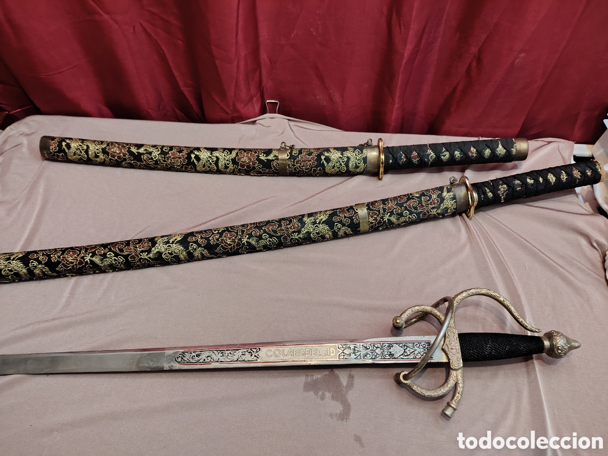 Militaria: Lote de 3 espadas para decoracion - Foto 2