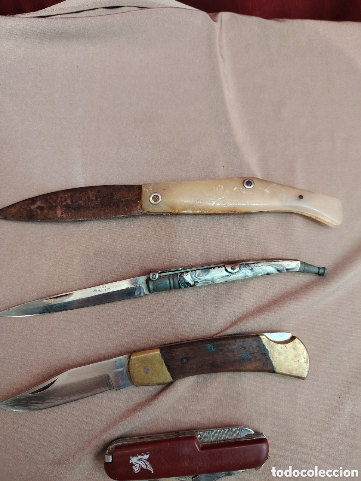 Militaria: Lote de navajas antiguas