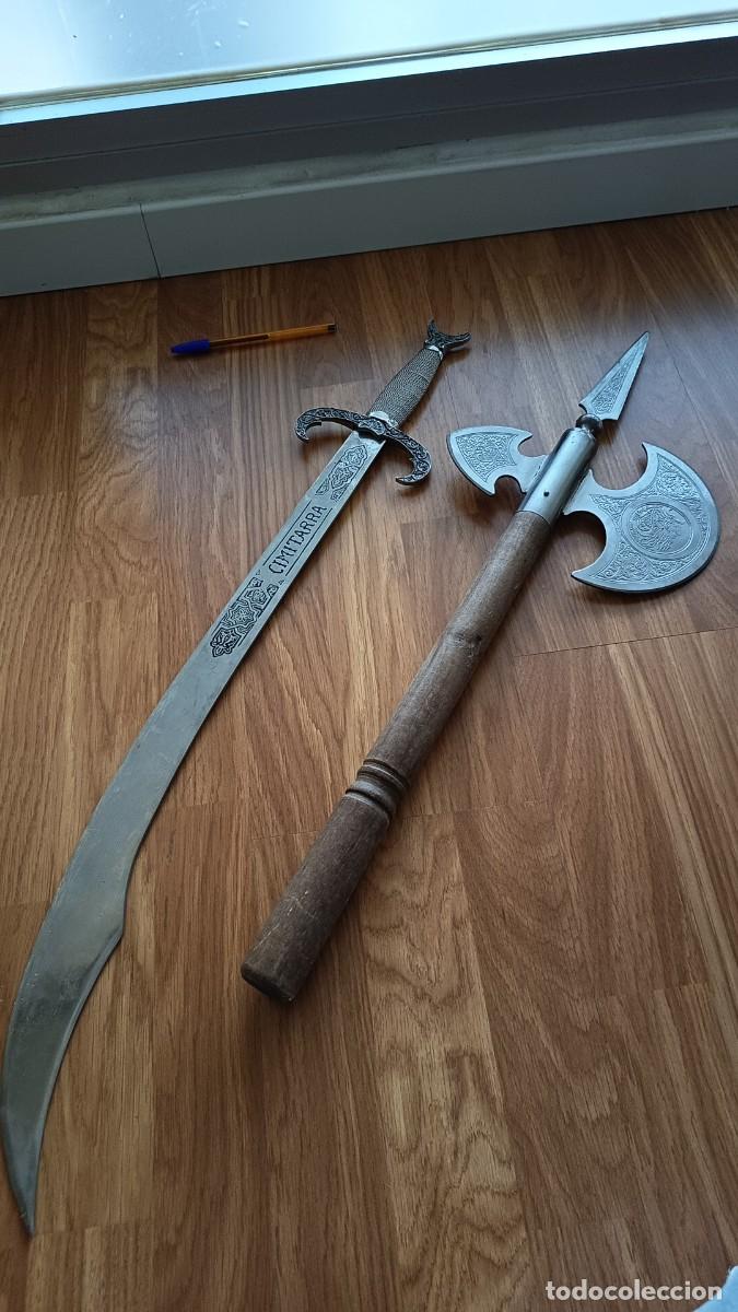 Militaria: Replicas decoraci&oacute;n de cimitarra y hacjs6