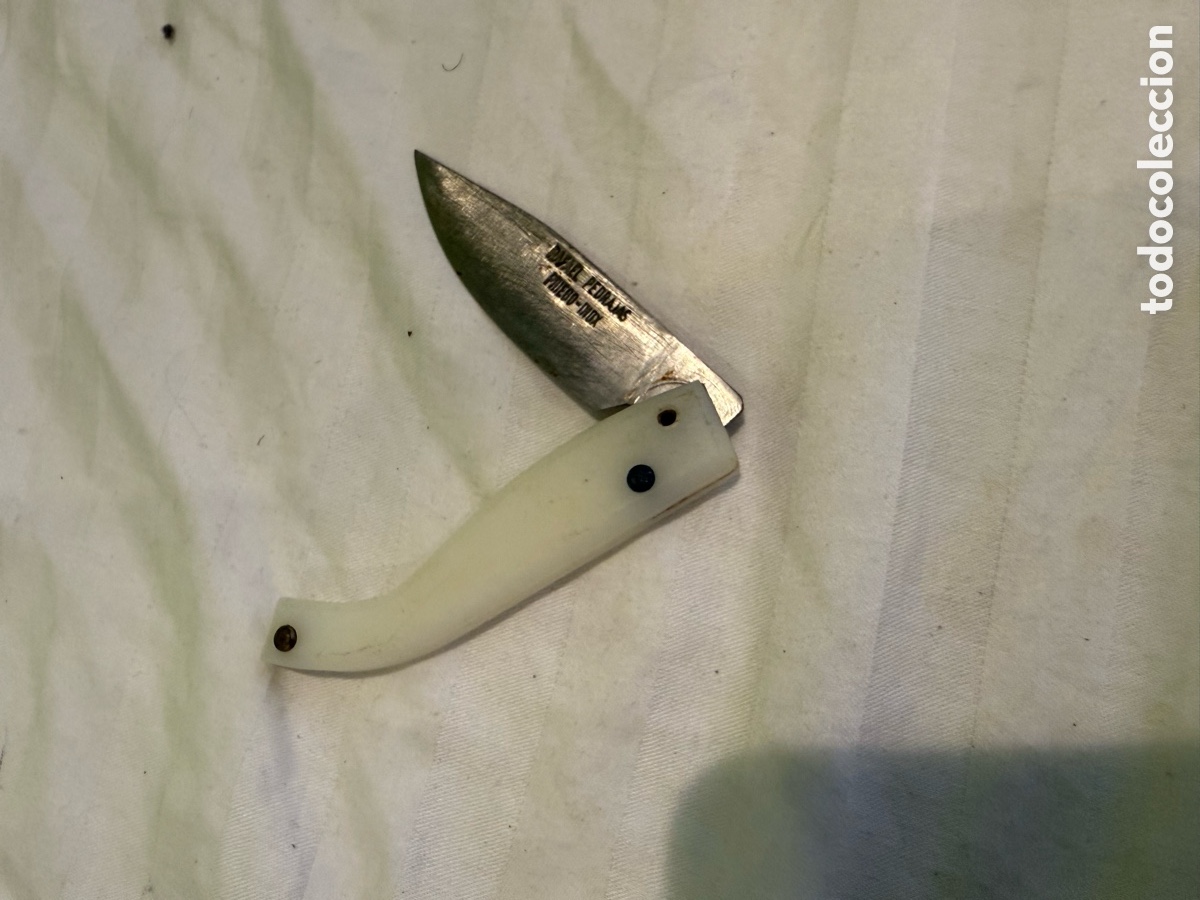 Militaria: NAVAJA RAFAEL PEDRAJAS PRIEGO C&Oacute;RDOBA &ndash; MANGO BLANCO &ndash; SIGLO XX