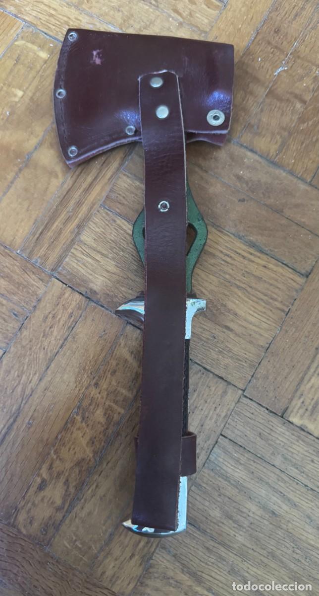Militaria: Hacha Multiherramienta Muela Scout Vintage (A&ntilde;os 80) - &iexcl;NUEVA A ESTRENAR! (NOS) Con Funda Original