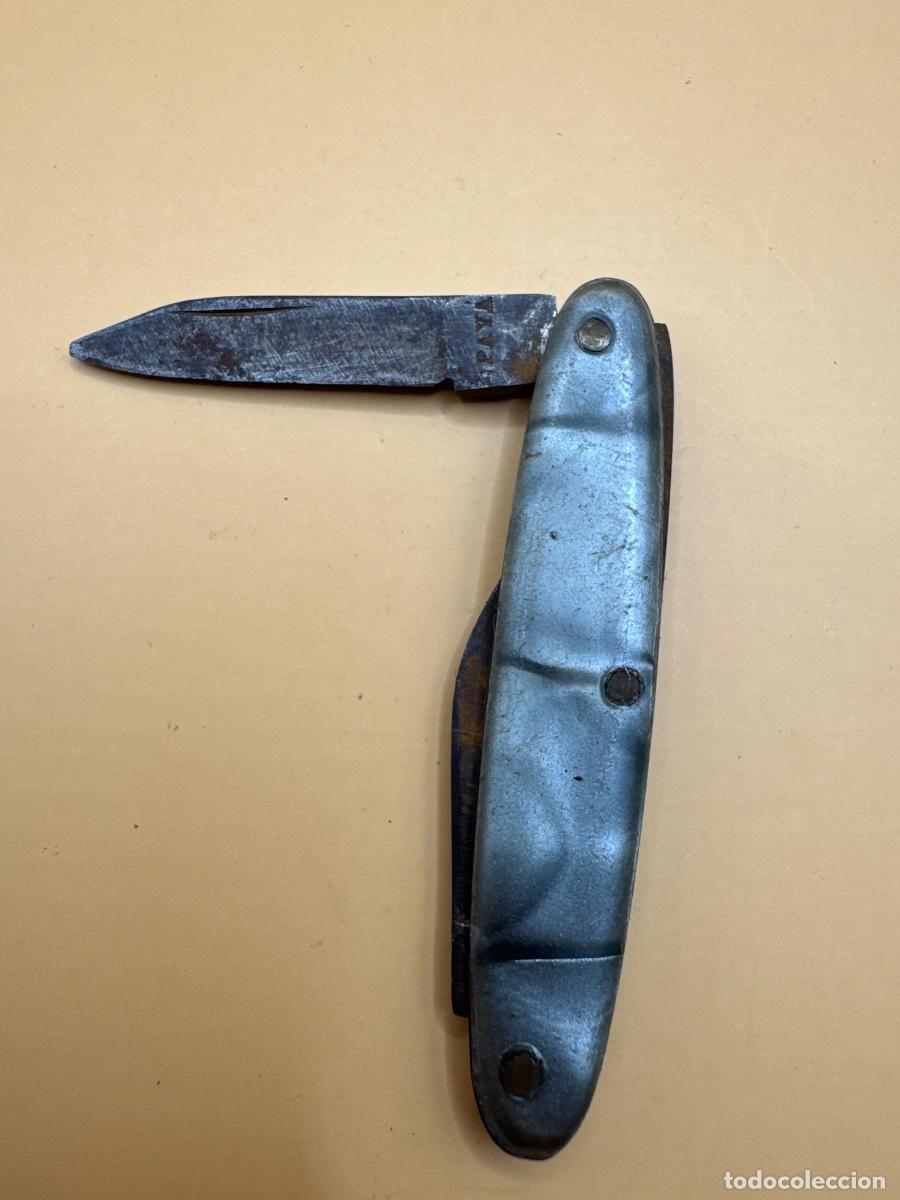Militaria: ANTIGUA NAVAJA PAY&Aacute; HERMANOS IBI ALICANTE &ndash; DOS HOJAS &ndash; CACHAS MET&Aacute;LICAS &ndash; COLECCI&Oacute;N