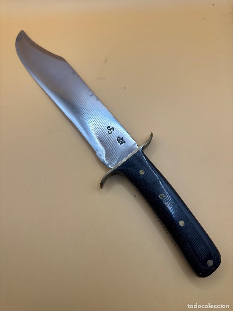 Militaria: CUCHILLO ARTESANAL DE AUTOR JOS&Eacute; ENRIQUE GARC&Iacute;A &ndash; FORJA CELTA &ndash; TIPO BOWIE &ndash; PUNZONADO