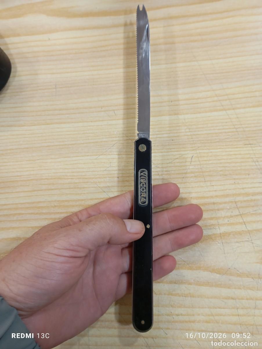 Militaria: NAVAJA DENTADA ( MELONERA ) PARIS FRANCIA 27 CM LARGO TOTAL
