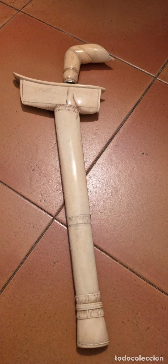 Militaria: Espectacular kriss coleccion de hueso antiguo