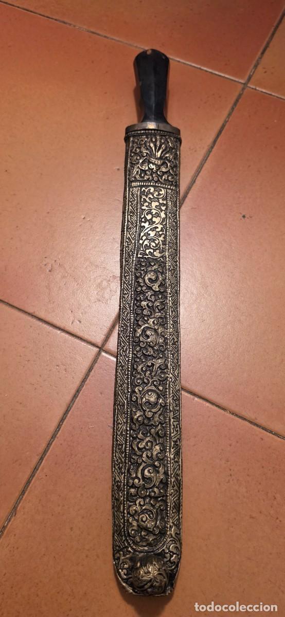 Militaria: Imponente cuchillo grande Caucaso muy antiguo