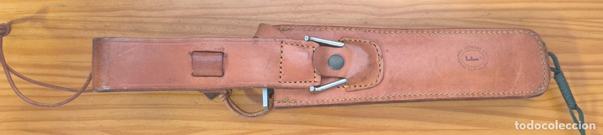 Militaria: CUCHILLO AITOR JUNGLE KING 1 FUNDA DE CUERO CON TIRACHINAS INTEREJERCITOS