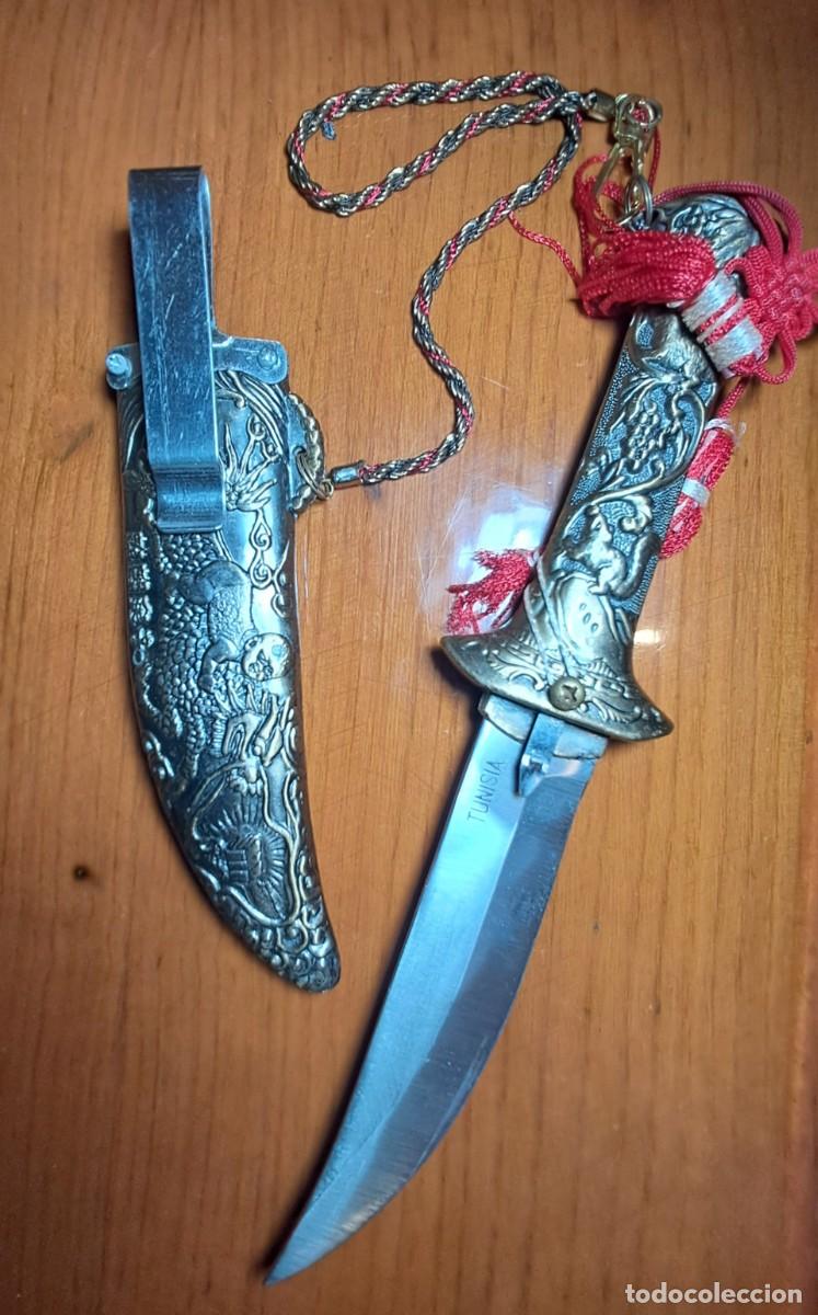 Militaria: Cuchillo o daga decorativo de recuerdo de tunez