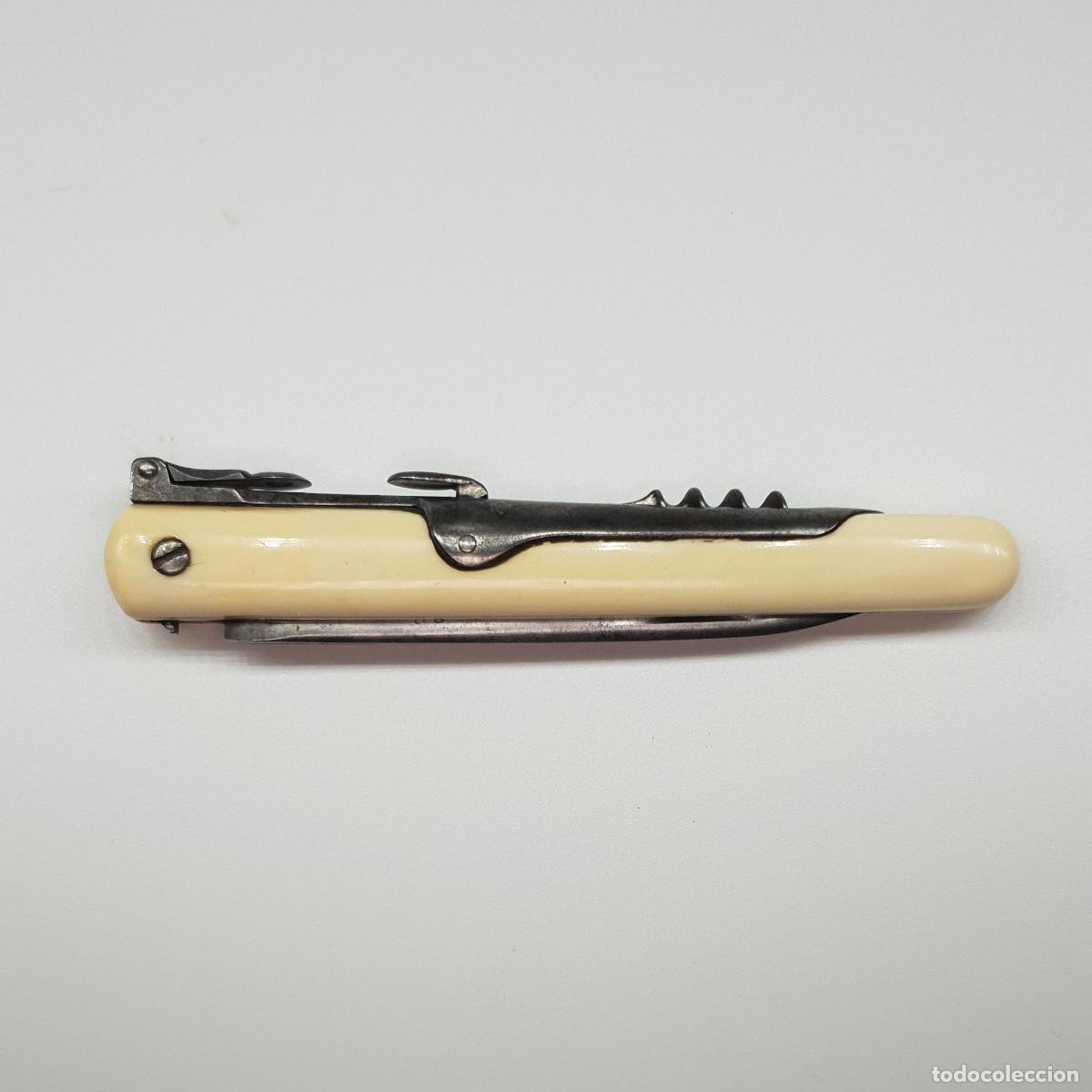 Militaria: Navaja Mec&aacute;nica S.XIX Nicol&aacute;s Gesse Madrid &middot; Brevete SGDG &middot; Sacacorchos Sistema Palanquilla 22 cm