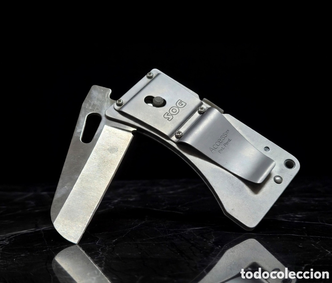 Militaria: SOG ACCESS CARD TOOL / MONEY CLIP KNIFE:* SOG Specialty Knives (Studies and Observations Group) - US