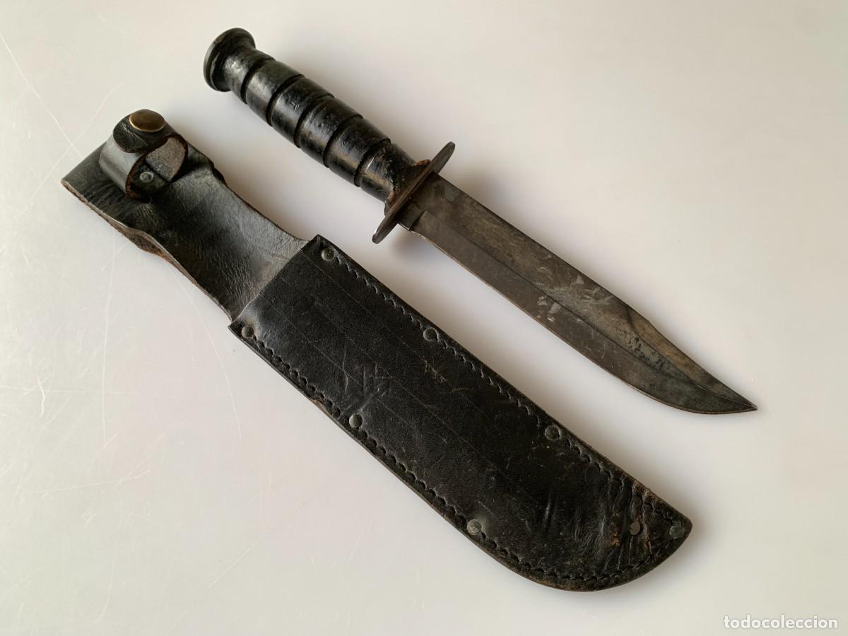 Militaria: Cuchillo Combate USN Mark 2 MK2 US NAVY Marines USMC Militar VTG 80s