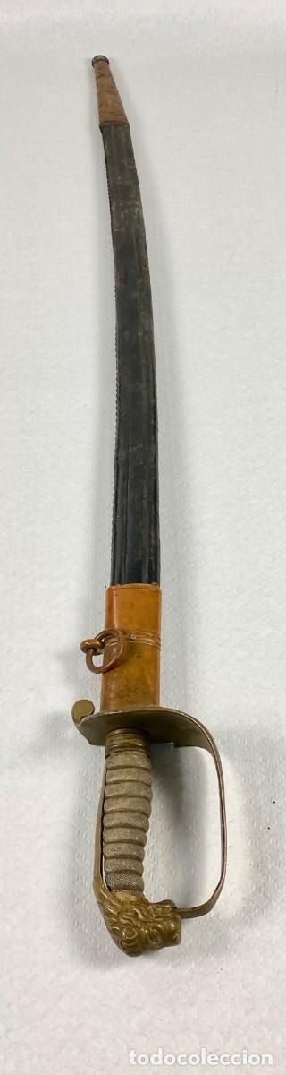 Militaria: Sable para Oficial de la Armada modelo 1844 57 ESPA&Ntilde;A per&iacute;odo Alfonso XII personalizada Bartolom&eacute; Ag