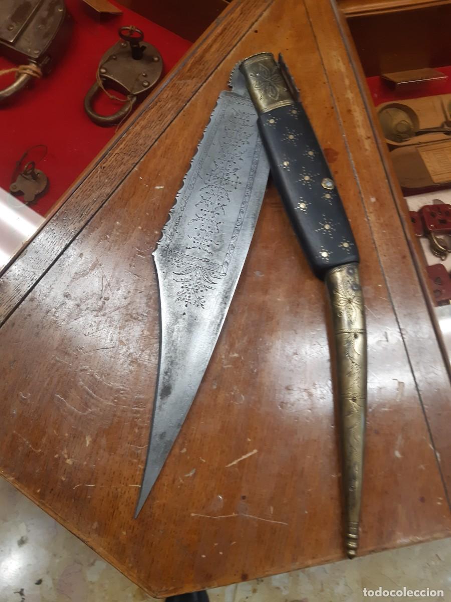 Militaria: NAVAJA SEVILLANA. 71 CM ABIERTA. UNA PRECIOSIDAD