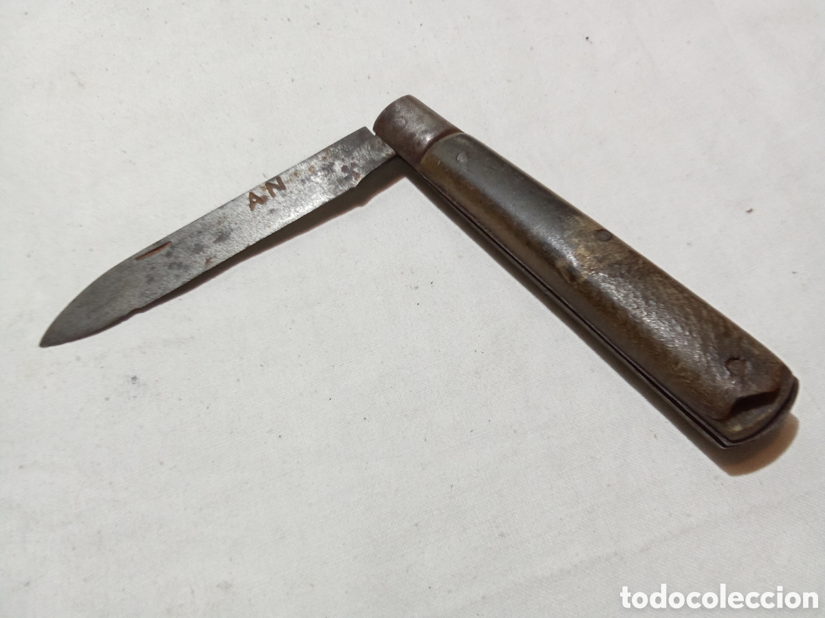 Militaria: ANTIGUA NAVAJA CON INSCRIPCI&Oacute;N A.N