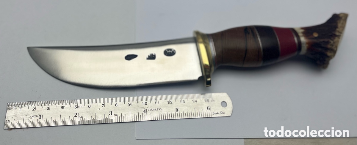 Militaria: Antiguo Cuchillo Scagel 2G knives 6&rdquo;