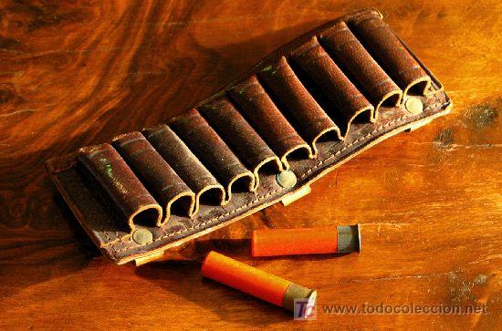 Militaria: CARTUCHERA DE CINTURON ANTIGUA. - Foto 1