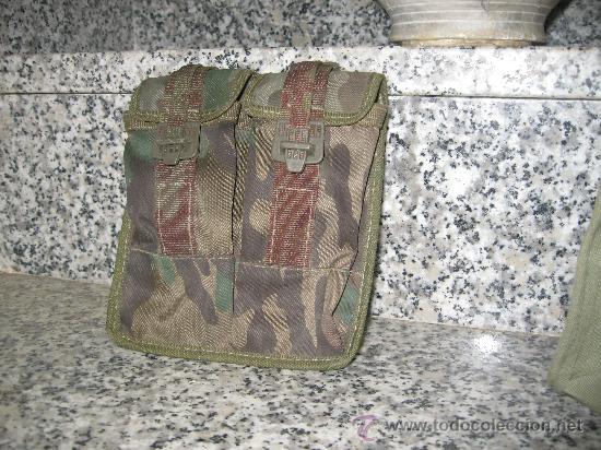 Militaria: CARTUCHERA DE CAMUFLAJE. DOBLE - Foto 1