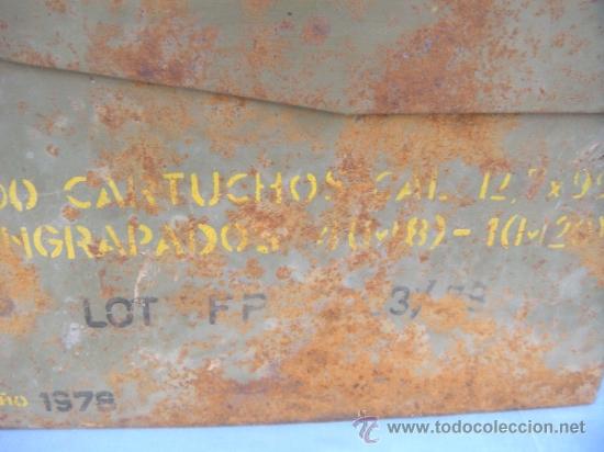 Militaria: CAJA DE MUNICI&Oacute;N MLITAR SIN CONTENIDO - Foto 4