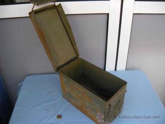 Militaria: CAJA DE MUNICI&Oacute;N MLITAR SIN CONTENIDO - Foto 6