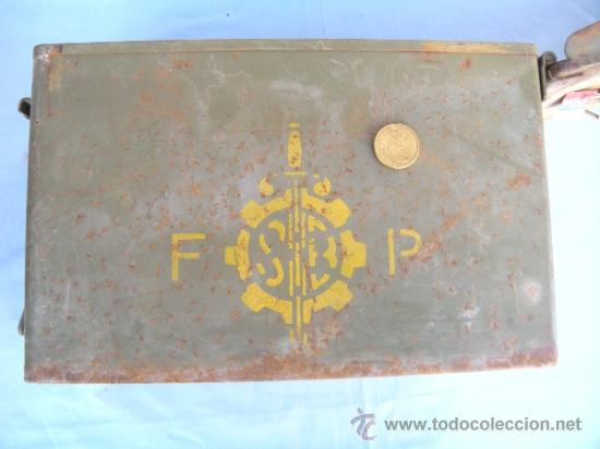 Militaria: CAJA DE MUNICI&Oacute;N MLITAR SIN CONTENIDO - Foto 7