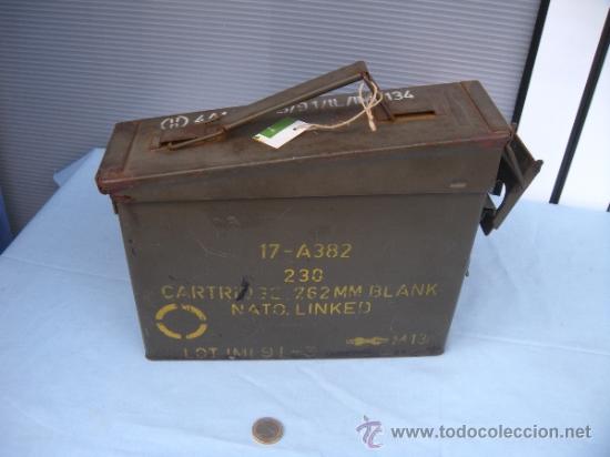 Militaria: CAJA DE MUNICI&Oacute;N SIN CONTENIDO - Foto 5