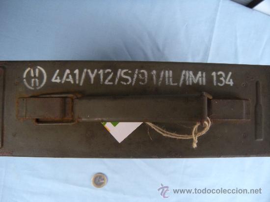 Militaria: CAJA DE MUNICI&Oacute;N SIN CONTENIDO - Foto 3