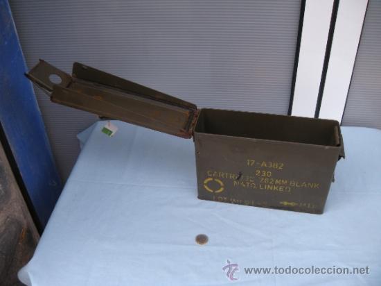Militaria: CAJA DE MUNICI&Oacute;N SIN CONTENIDO - Foto 2