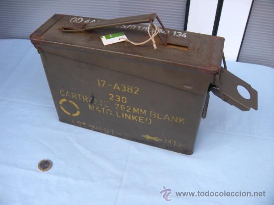 Militaria: CAJA DE MUNICI&Oacute;N SIN CONTENIDO - Foto 4