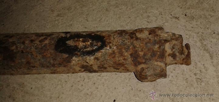 Militaria: Ca&ntilde;&oacute;n de pist&oacute;n, 44cm total. - Foto 2