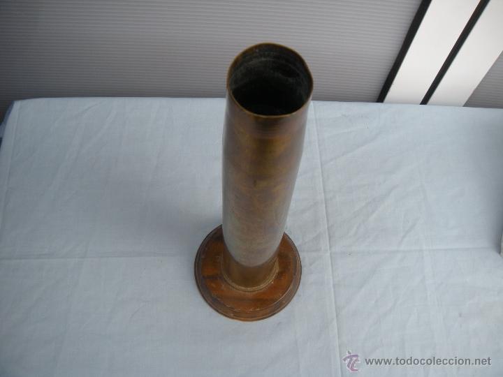 Militaria: CASQUILLO INERTE CON BASE PARA L&Aacute;MPARA - Foto 3