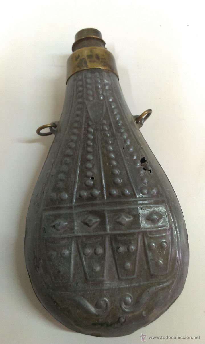 Militaria: DOS POLVORERAS ( MUY ANTIGUAS ) - Foto 6