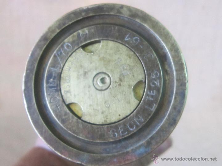 Militaria: ANTIGUA VAINA VAC&Iacute;A DE PROYECTIL EN BRONCE - - Foto 2