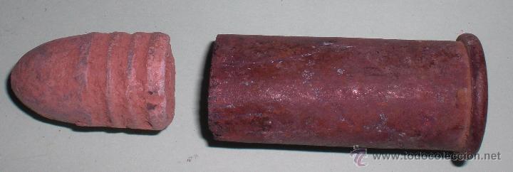 Militaria: cartucho y proyectil berdan - Foto 1