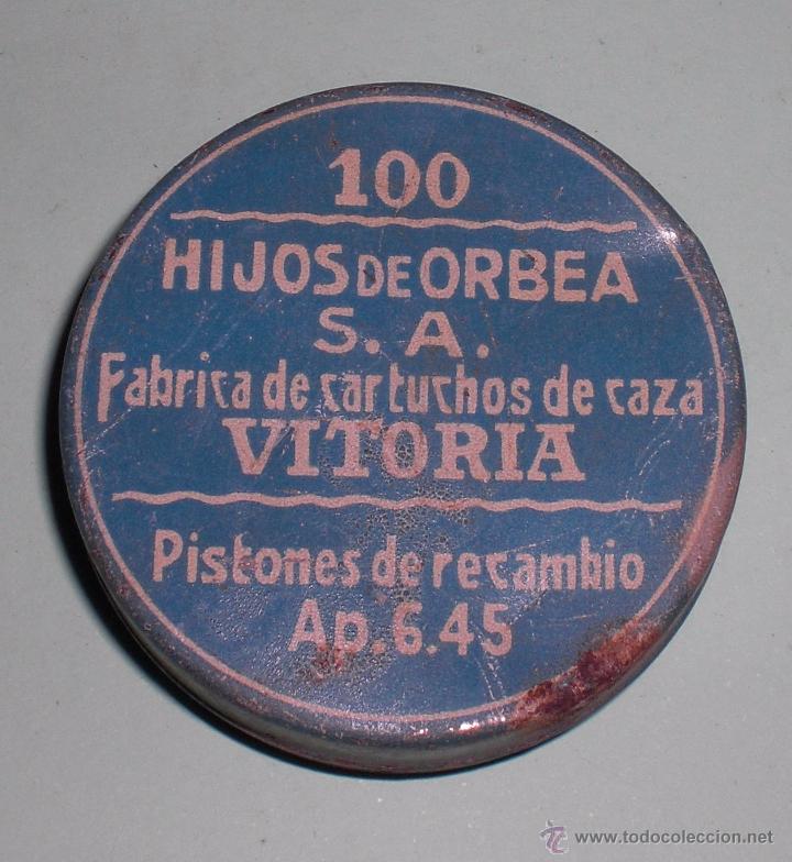 Militaria: lata de pistones orbea - Foto 1